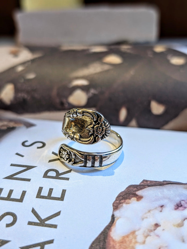 Heirloom Spoon Sterling Silver Ring