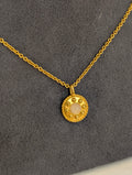 24k golden plated brass necklace