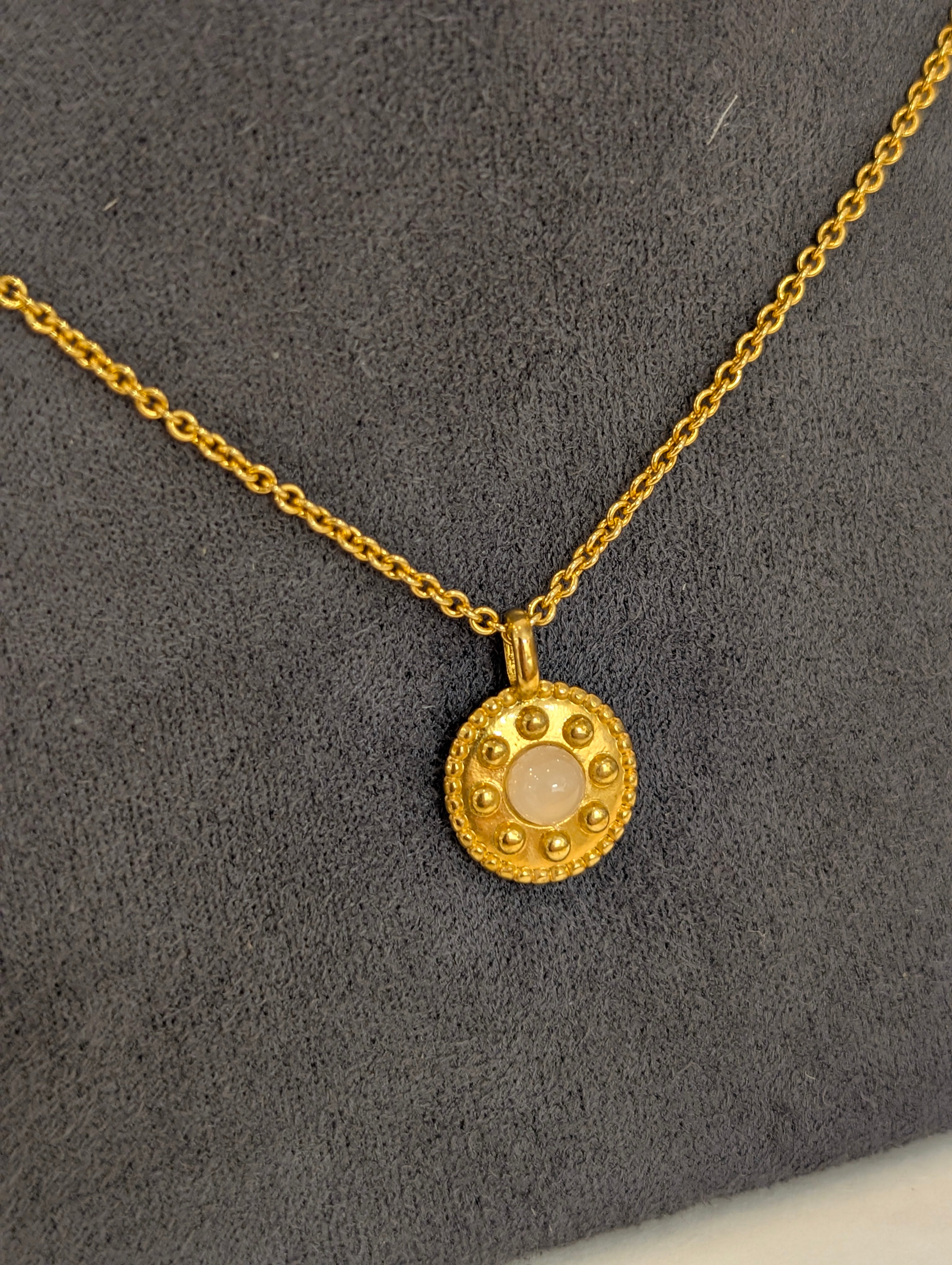 24k golden plated brass necklace